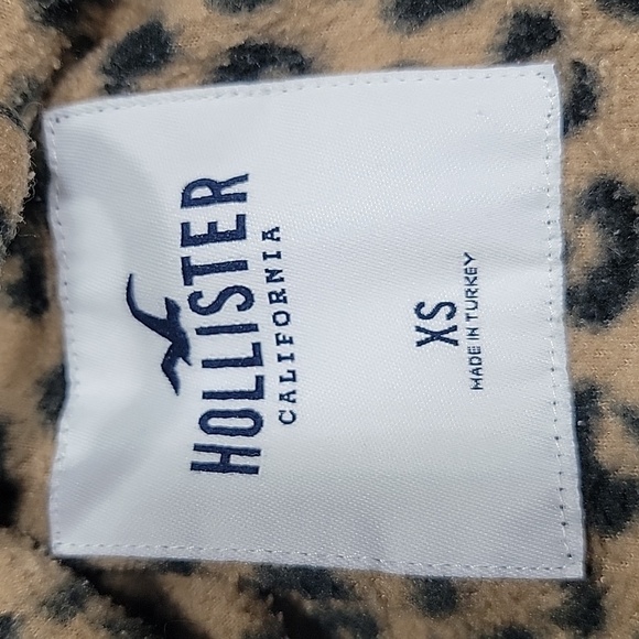 Hollister, Size XS Leopard Print Fleece 1/4 Zip Pullover, Oversized, GUC - Picture 16 of 16